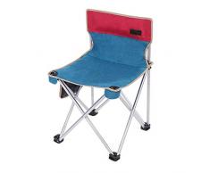 SSG Home Gute Qualität Klappstuhl Outdoor Camping Tragbarer Stuhl im Freien Schmiedeeisen Breathable Anti-Rutsch-Freizeit Multi-Funktions-Angeln Sitzhocker Leicht zu tragen (Color : D, Size : M)
