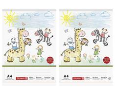 Brunnen 104740802 Malblock (A4, 100 g/m², kopfverleimt) (2, A4)