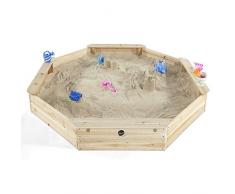 Plum Kinder gigantischer Sandkasten achteckig mit 4 Sitzbänken, 25058