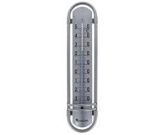 Lantelme Außenthermometer Aluminium 38 cm analog Außen Garten Innen Balkon Alu Metall Thermometer 8018