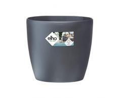 elho brussels Round Wheels 40 Pflanzgefäß – Runder Blumentopf in Anthrazit – Elegantes Extra für den Indoor-Bereich – Ø 39,1 x H 35,9 cm