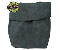 BIOZOYG Wäschebox Stuff - nachhaltiger XXXL Krempelkorb aus waschbarem Papier 0,55 cm stark I 35x30x62 cm Aufbewahrungskorb für Bad Kinderzimmer & Co I Geschenktüte Pflanzen Übertopf Anthrazit