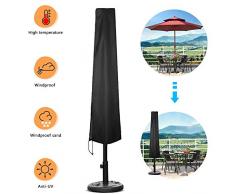 ASANMU Schutzhülle für Sonnenschirm, 2M Ampelschirm Schutzhülle, Sonnenschirm Abdeckhauben Sonnenschirmhülle, Universalabdeckung zum Schutz für Gartenschirm Gartenmöbel, Reißfest/Wasserdicht/UV-Anti