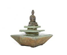 seliger Zimmerbrunnen Schieferbrunnen Mahasa Echtsteinbrunnen Buddhabrunnen beleuchtet