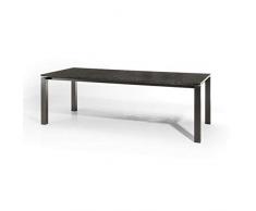 Studio 20 Nova Gartentisch 240 x 100 x 75 cm Granitplatte Granittisch Stahl Tischplatte Pearl Grey geschliffen