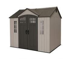 LIFETIME Kunststoff Gerätehaus Garten Jubiläumshaus MGH 305x244cm; Gerätehaus Kunststoff Gartenhaus Kunststoff inkl. Fenstern