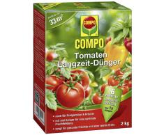 COMPO Tomaten Langzeit-Dünger für alle Arten von Tomaten, 6 Monate Langzeitwirkung, 2 kg, 33m²