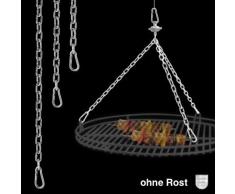 Schneider Kettenkit aus Edelstahl für Roste Ø 90 cm bis 120 cm Schwenkgrill