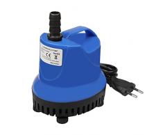 TSSS 18W 900L/H Tauchpumpen Umwälzpumpe Wasserspielpumpe Wasser Pumpen für Gartenentwässerung Aquarien Garten Brunnen Gartenteich Springbrunnen Blau Water Pump