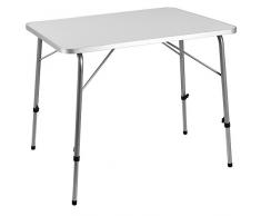 Casaria Campingtisch Alu Klappbar Höhenverstellbar 80x60cm Klein Klapptisch Aluminium Gartentisch Campingmöbel Outdoor