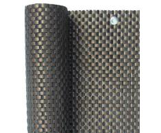 S&D Smart Deko 600x90cm Kupfer Polyrattan Sichtschutz, Balkonsichtschutz, Windschutz, Balkonblende, Garten Sichtschutz