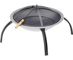 ACTIVA Feuerstelle Feuerschale Capri, Edelstahl, Terrassenfeuer Garten Terrasse Feuer Lagerfeuer