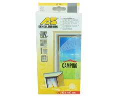 Schellenberg - Fliegengitter für Camper- und Caravantüren - Anti-Moskito - Insektenschutz - Insektenschutz-Türen - Insektenschutz-Fenster - Mückenschutz - Mücken - Fliegen - Insekten - 40 x 180 cm - weiß - 2 Stück