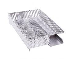 BBQ-Toro Kaltraucherzeuger für Sparbrand | Edelstahl Kaltrauchgenerator zum Kalträuchern und Smoken | Cold Smoke Generator | Food Smoker | Räucherofen (20 x 12,5 cm)