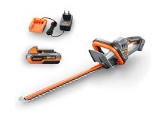 Fuxtec Heckenschere 20V inkl. Akku FX-E1HS20 Elektrischer Heckentrimmer mit Li-Ionen Batterie und Ladegerät – Schnittlänge 52 cm