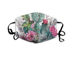 Gesichtsschutzhülle,Gesichtsbedeckung,Staubschutzhülle,Gesichtsdekorationen,Mundschutz Exotischer natürlicher Aquarell-Blumenstrauß im saftigen Blumen-Boho-Stil Feder und Pfeile