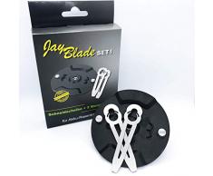JayBladeSet1 Metallmesser-Set Ersatzmesser Für Akku-Rasentrimmer | Einhell - Gardol - Mr. Gardener - Gartenmeister statt Nylonmesser oder Kunstoffmesser