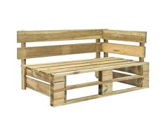 vidaXL Holz Gartenbank Holzbank Sitzbank Eckbank Palettenbank Gartenmöbel