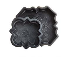Orientpflaster SCHALUNGSFORM Pflasterform Pflastermacher Gehwegplatte Gießform 4 große und 4 kleine