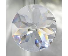 Christoph Palme Leuchten Kristall Sonnenfänger 6er Set zum aufhängen als Fensterschmuck und Raumpendel Waldorf Feng Shui Regenbogen-Kristalle Osterdekoration Mobiles Set-A