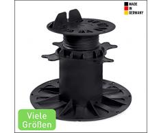 12,0-16,9cm Stelzlager (24 Stück) höhenverstellbar für Terrassendielen aussen aus WPC Holz Kunststoff - Unterkonstruktion Terrasse Alu & Holz - Gartenhaus Komplettset