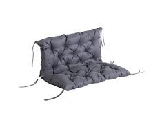 Outsunny Auflage für Gartenbank Bankauflage Hollywoodschaukel Polster Bank Grau (L98 x B100 x D8cm)