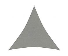 sunprotect 83227 Professional Sonnensegel, 5 x 5 x 5 m, Dreieck, Wind- & wasserdurchlässig, grausilber