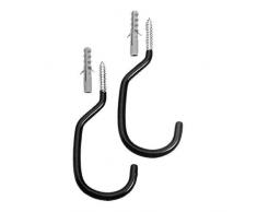 Point Fahrradhalter Fahrrad-Deckenhaken - gummiert - inkl. Befestigungsmaterial, silber, 13600901