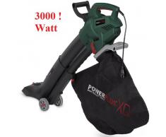 Laubsauger Laubbläser Häcksler Schredder 3000 Watt mit 45 L Fangsack - XQ Serie