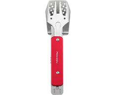 Roxon Mini BBQ Tool 4 in 1 Grillbesteck, Farbe:rot
