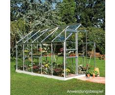 Gewächshaus Juliana Popular 106 6,2m² Alu silber 3mm Blankglas