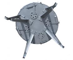 Utschak, H: 69 cm, Durchmesser: 55,5 cm, für 28L Kasan / Feldküche, Gulaschkessel Feuerkessel Kessel Outdoor
