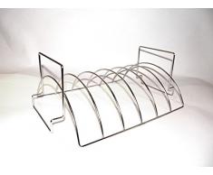 I&O BBQ ® Rib Rack/Bratenkorb Rippchenhalter aus Edelstahl
