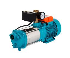 Moracle 1300W Stainless Steel Kreiselpumpe Centrifugal Pump 5100 L/h Gartenpumpe selbstansaugend 5,1 bar MC-Europäischer Stecker 220V Schraubenpumpe