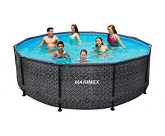 Marimex Florida Ratan Swimmingpool, Stahlwandpool für Garten ohne Zubehör, 3,66 x 0,99 m