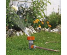 GARDENA Classic 4-Flächenregner Twist-Aktion: Sprühregner für vier verschiedene Flächenarten (Kreis, Halbkreis, Quadrat, Rechteck), mit Wählscheibe, robuster Spike, variabler Einsatz (2068-20)