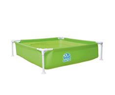 Jilong Kids Pool Grün 122x122 Stahlrahmen Planschbecken Kinder-Pool Schwimmbecken Garten Schwimmbad