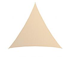 AMANKA UV Sonnensegel - 7x7x7 m HDPE Dreieck - Sonnenschutz Plane Überdachung Balkon Garten Beige