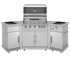 Justus Gasgrill-Küche Poseidon, silber