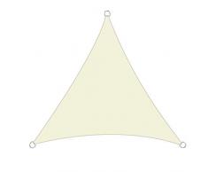 Greenbay Creme Sonnensegel Sonnenschutz Segel für Balkon Terrasse Camping Garten | UV-Schutz PES Polyester | Dreieck 2x2x2m
