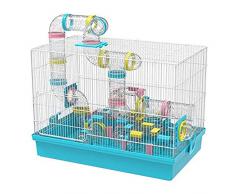 AoYan Hamsterkäfig - Transparenter Tunnelturm, abnehmbares Kunststoffhaus Sehr Leichter, praktischer Tragekorb, Käfig für Kleintiere