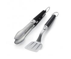 Weber® Grillbesteck Kompakt 2-teilig, Edelstahl, schwarz