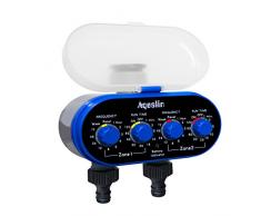 Aqualin Zwei Auslässe Bewässerungsuhr Garten Bewässerungscomputer Automatische Wasser Zeitschaltuhr