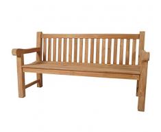 KMH®, 3-sitzer Gartenbank Balmoral (150 cm) - ECHT Teak (#102062)