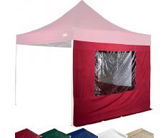 STILISTA® 2x Seitenteile für 3x3 m Pavillon MIT Fenster, Farbwahl, wasserabweisend, versiegelte Nähte