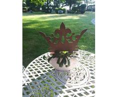 ARTTEC Design Krone Beetstecker (groß 29 x 25,5 cm, Edelrost)