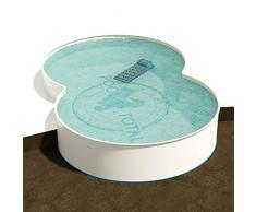 Achtform Pool 3,60 x 6,25 m 1,35 m | Sandfarbene Innenhülle in 0,8 mm Stärke | Made in Germany