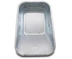 Bituxx® Ersatz Schubkarren Mulde Wanne Schiebkarre Bauschubkarre Verzinkt 100L