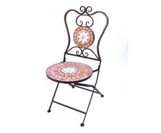 DanDiBo Stuhl Mosaik Merano 12002 Gartenstuhl H-93 cm Metall Gartenmöbel Klappstuhl