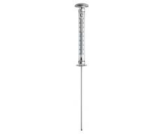 TFA Dostmann Solino analoges Gartenthermometer, 12.2057, mit Solarbeleuchtung, wetterfest